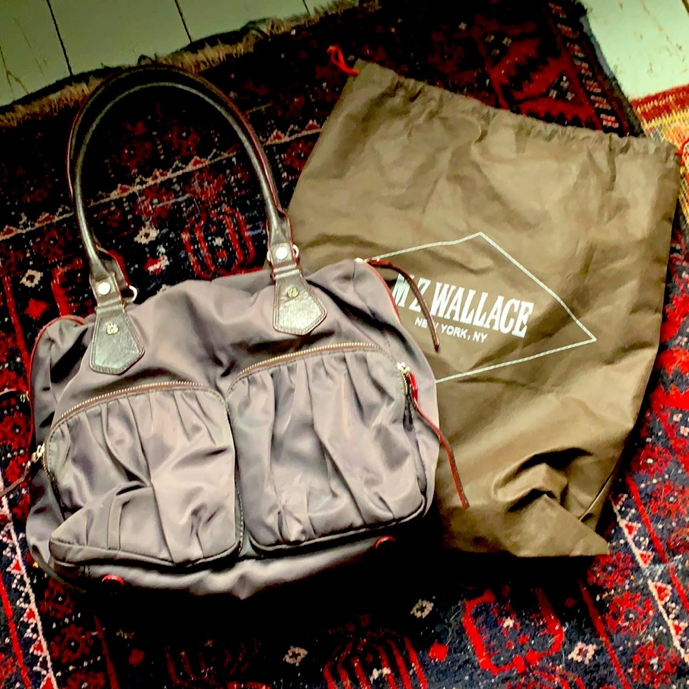 Large over the shoulder MZ Wallace NY Nylon Bag